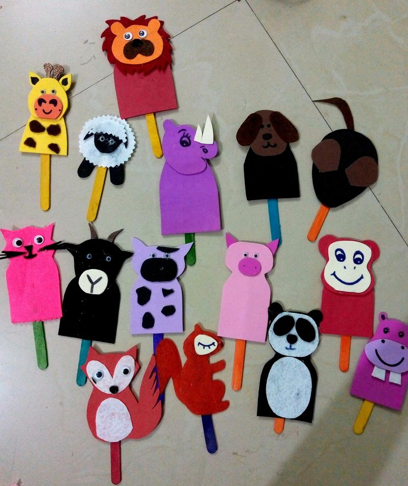 Animal Stick Puppets