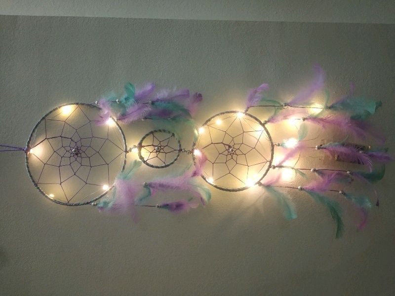 Multicolored Dream Catcher With Light