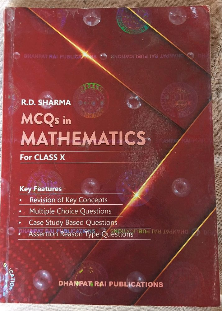 MCQ In Mathematics Class 10. RD Sharma