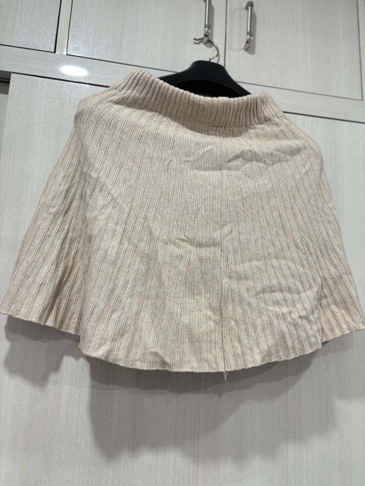 Beige Woollen Skirt