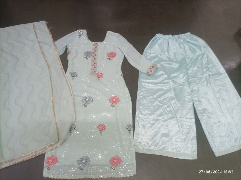 Palazo And Kurti Set