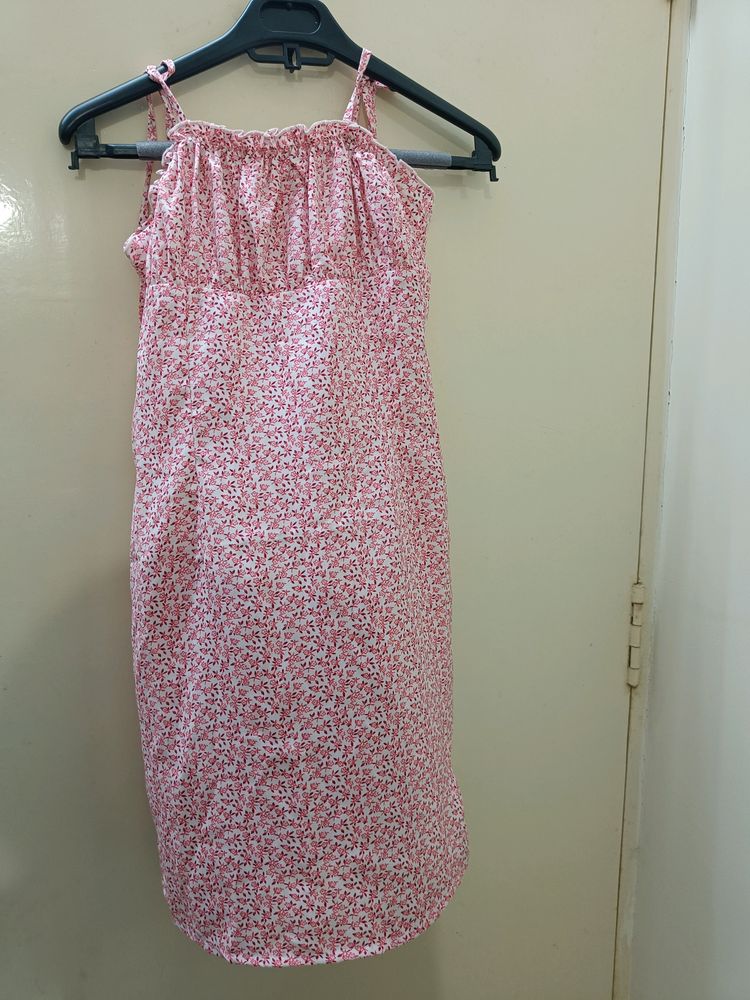 New Pink Floral Dress