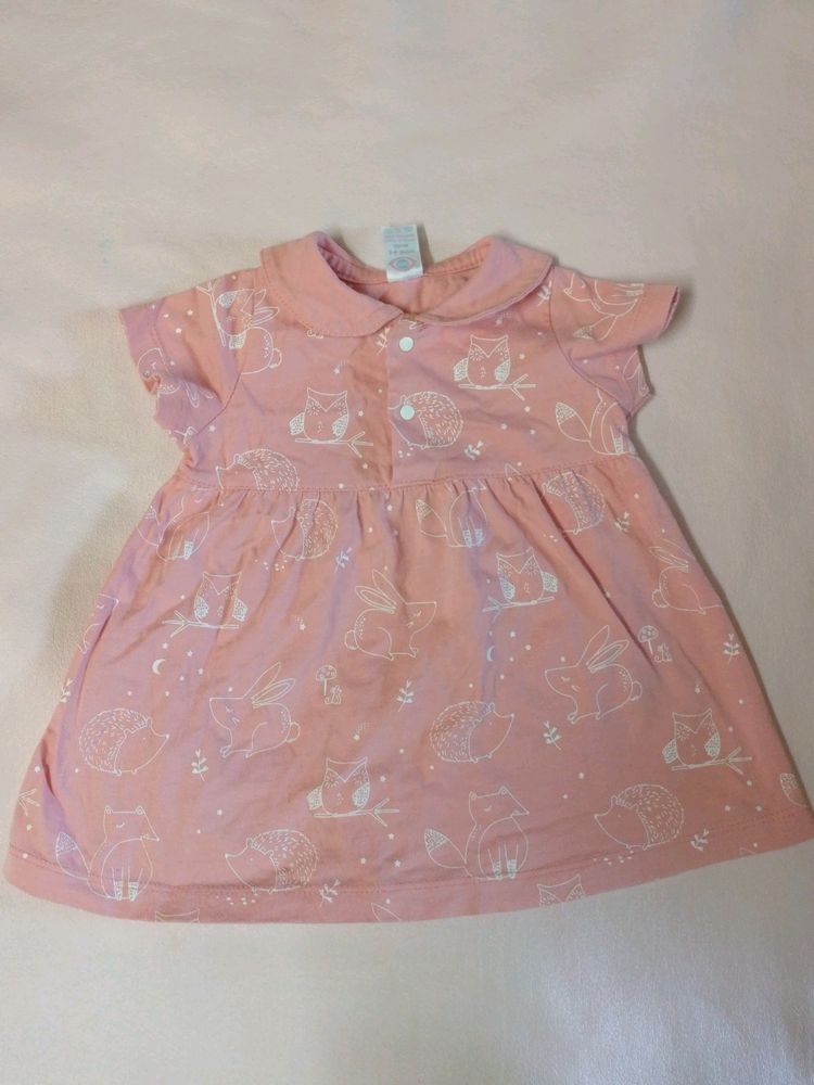 100% Cotton Frock For Baby Girl