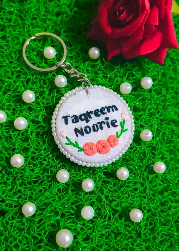 Personalized Embroidery Keychain