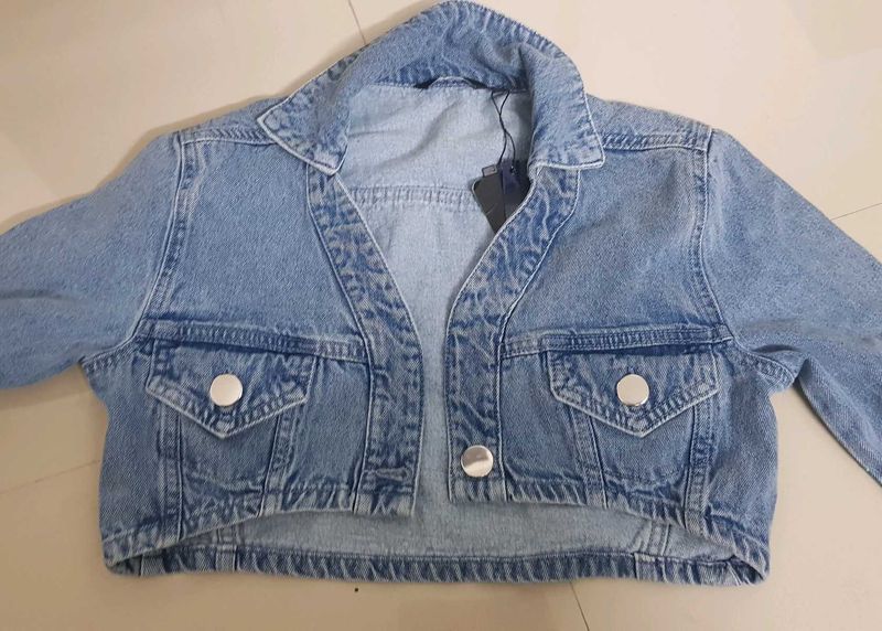 New Nuon Westside Denim Crop Jacket