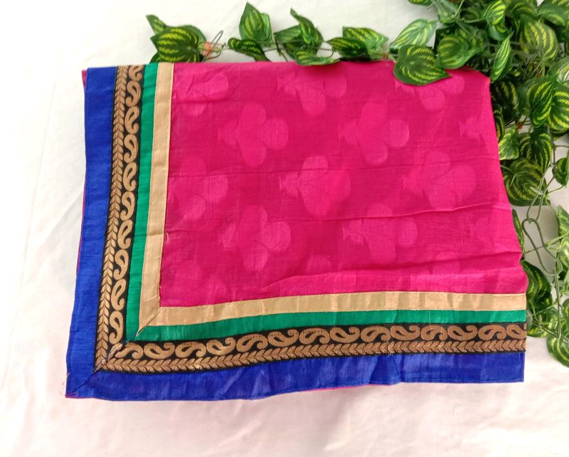 Pink Festive Wear Saree (Women's)