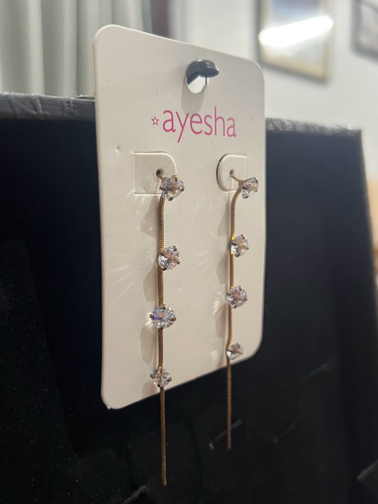 Ayesha Diamond Studded Stone Earrings