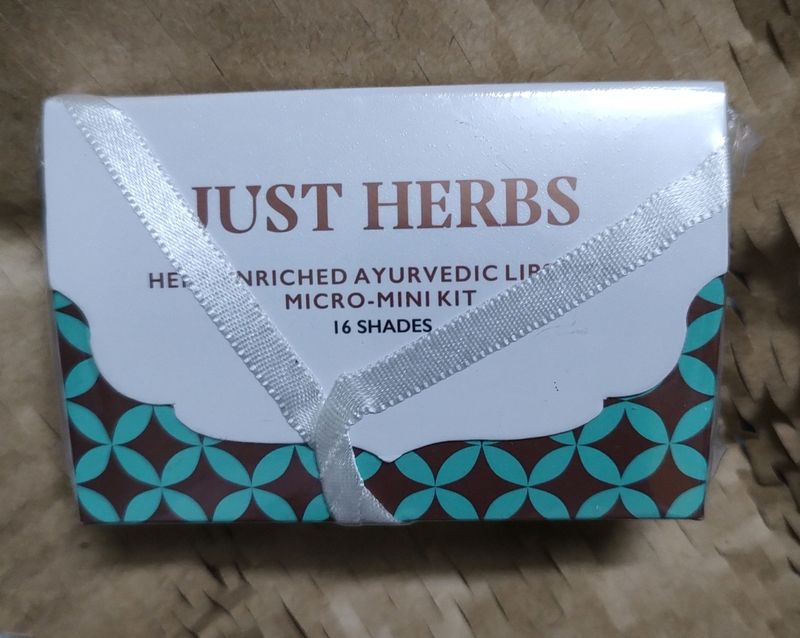 Just Herb Enriched Ayurvedic Lipstick Micro-Mini Kit