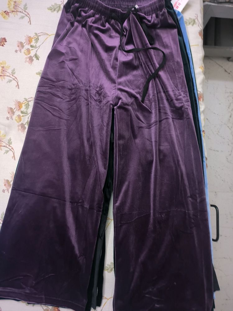 Purple Velvet Pants NEW