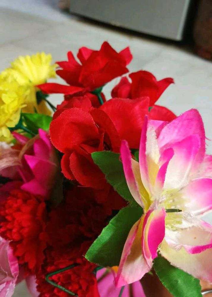 Fruit Basket And Flower Combo