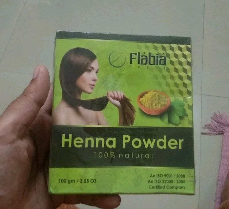 Flabia Henna Powder New, Unopened