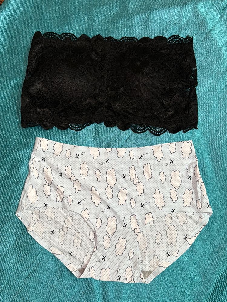 Tube Bra And Panty Set