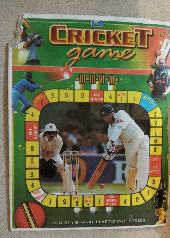 2 In 1 Game Board.  Game Board.  Cricket Game.