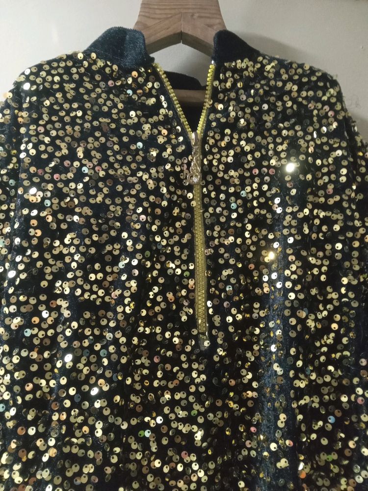 Gold Sequins Kurta