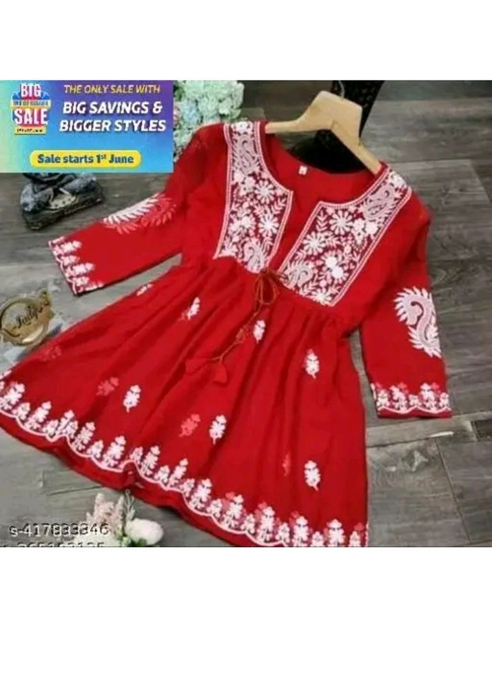 Crepe Lakhnavi Kurta