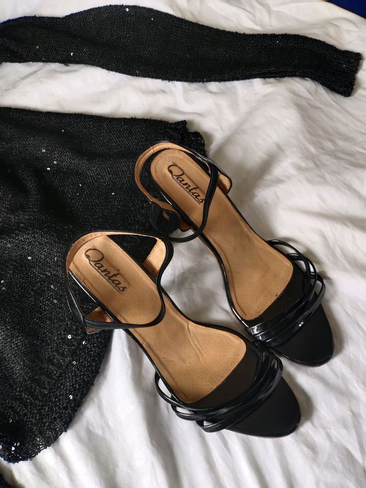 Black Anklestrap Heels