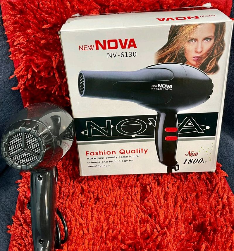 NewNova New 1800w Hair Driar ,Blows Hot, Cold Air