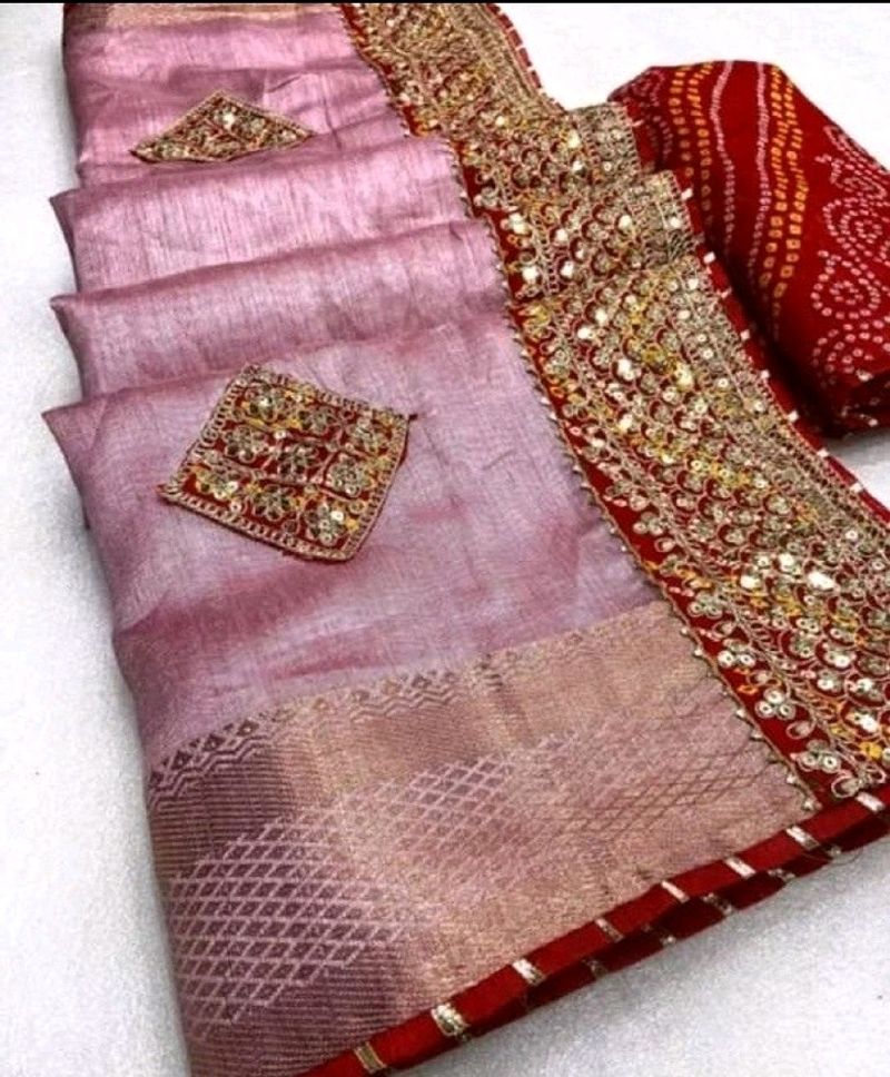 New Cotton Silk Zari Work Saree