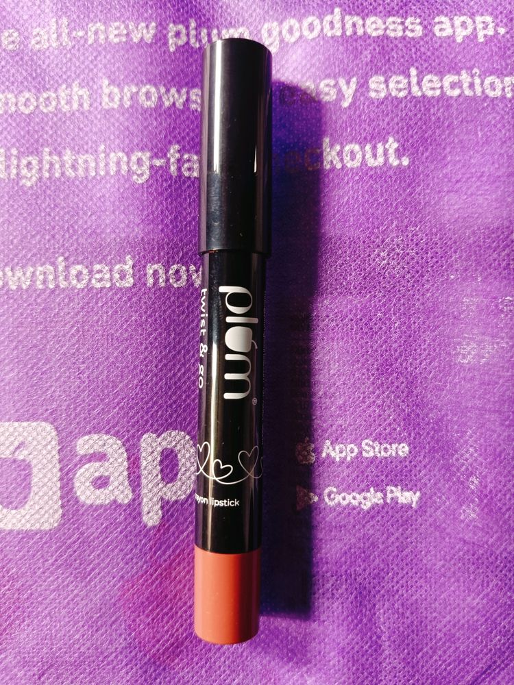 Plum Twist & Go Matte Lip Crayon -125 Peach Year