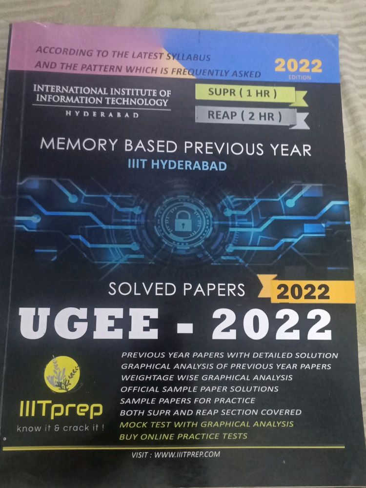 Book For Preparation Of UGEE IIIT Hyderabad