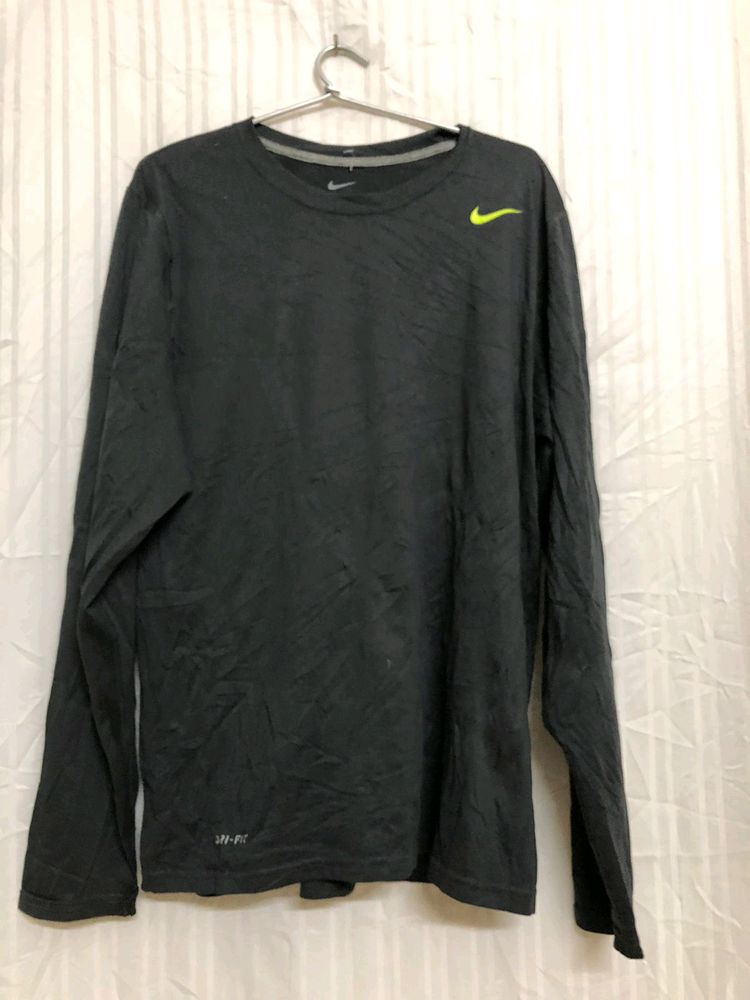 Nike Charcoal Long Sleeve T Shirt