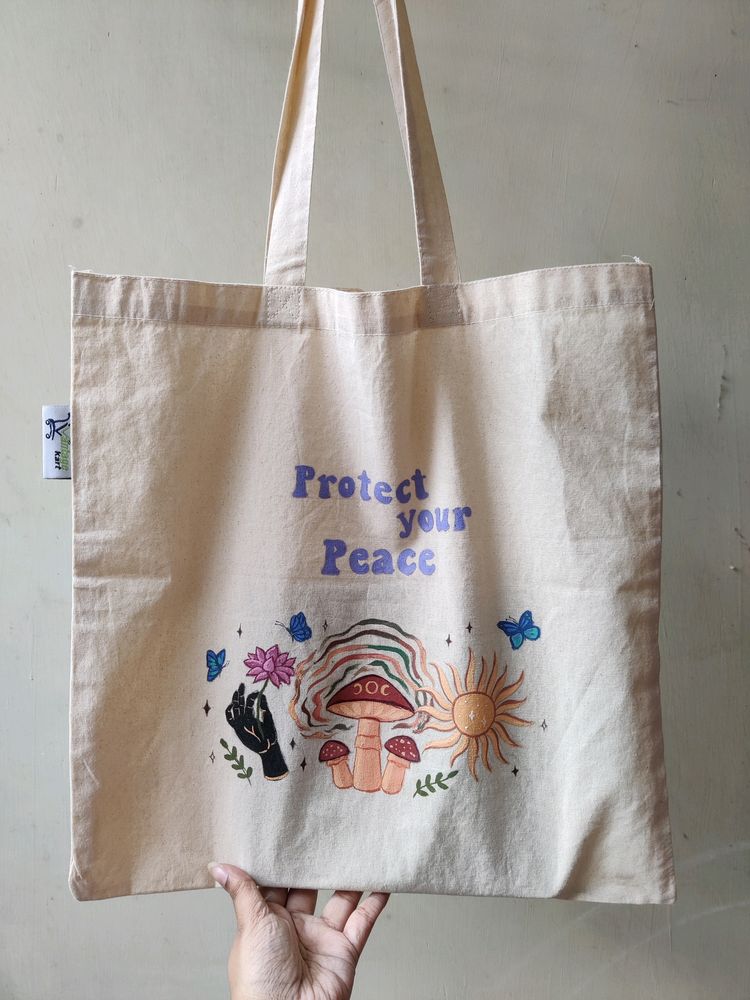 Hand- Painted Tote Bag For Women