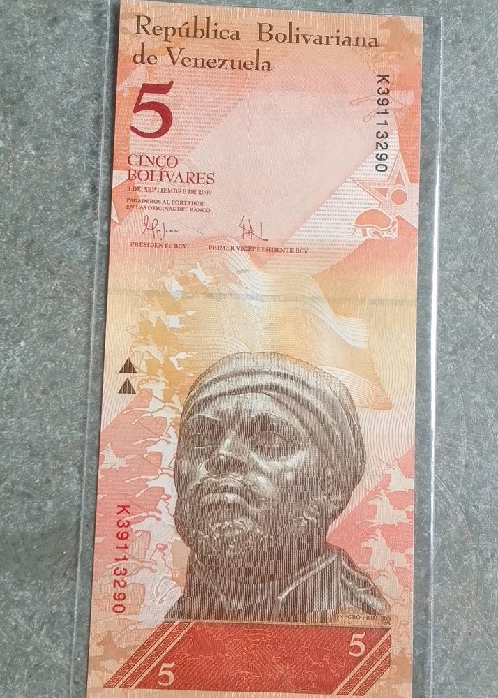 Venezuela 5 Cinco Currency Unc