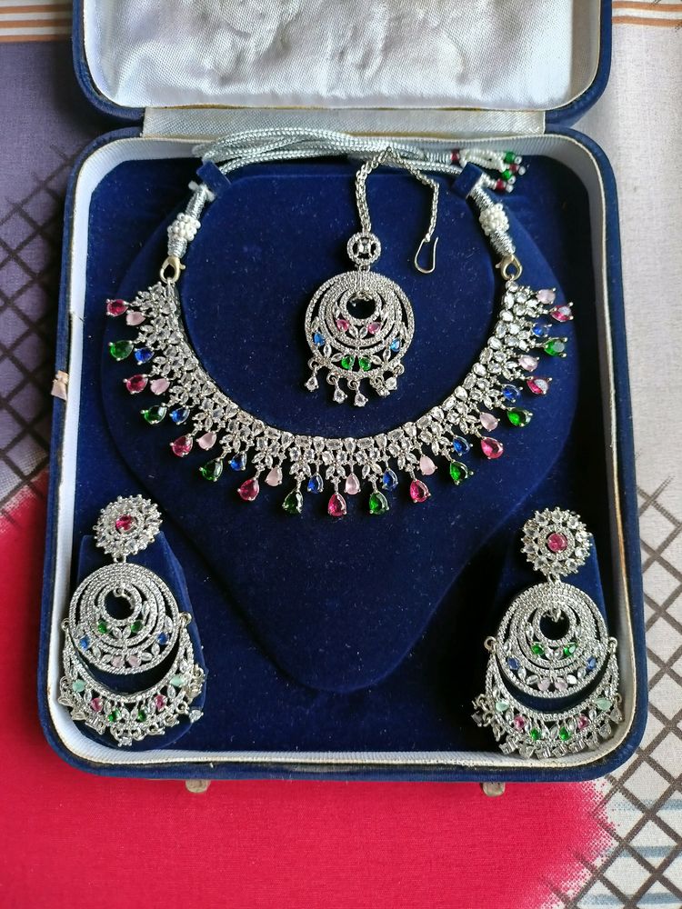 AD Jewellery Set Multi