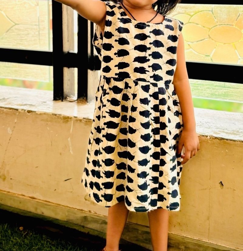 Soft Cotton Printed Frock