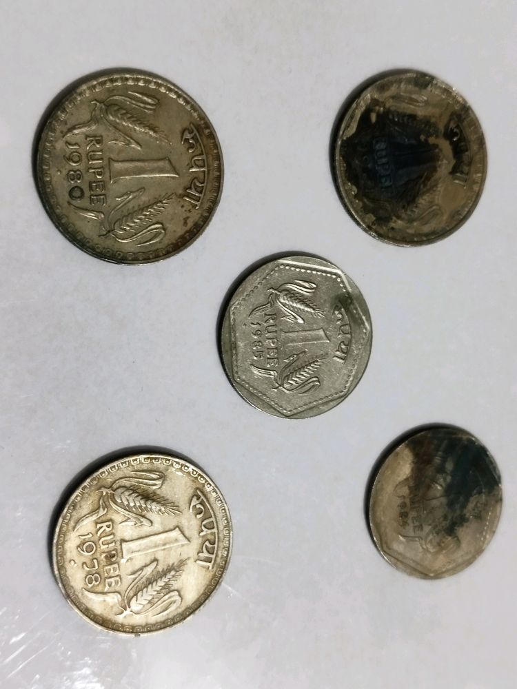 Large Size 1 rs Coins