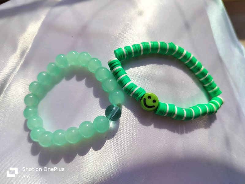 Green Stack Bracelet 💚