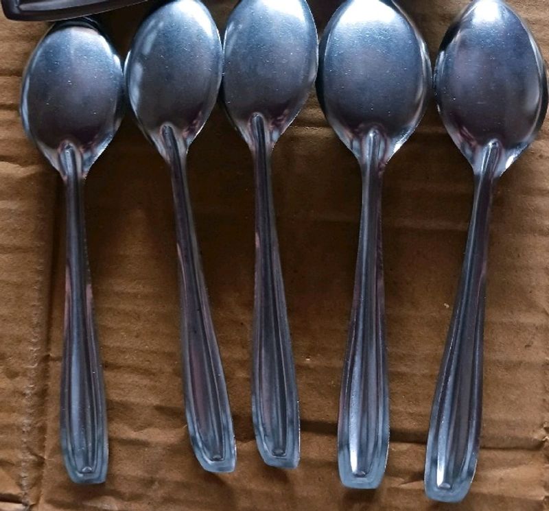 Combo Set Of 5 Steel Spoons