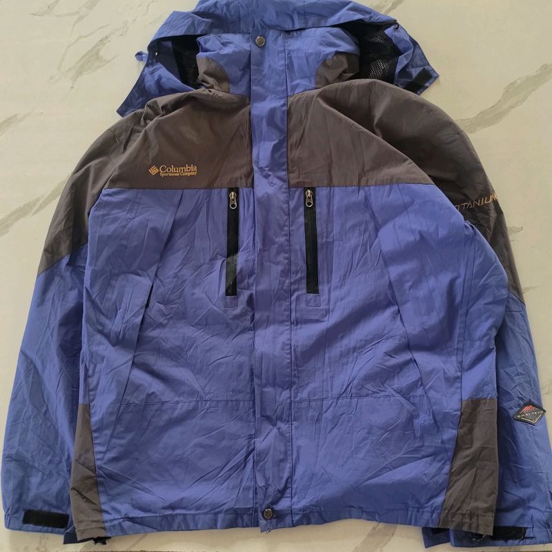 COLUMBIA TITANIUM GORETEX WATERPROOF JACKET BLUE