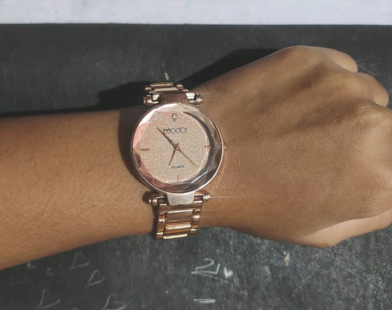 Rose Gold Analog Watch