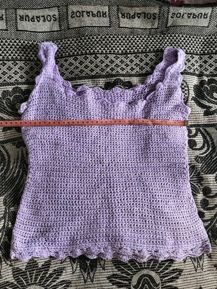 Lavander Knitted Tank Top For You Lady 😉