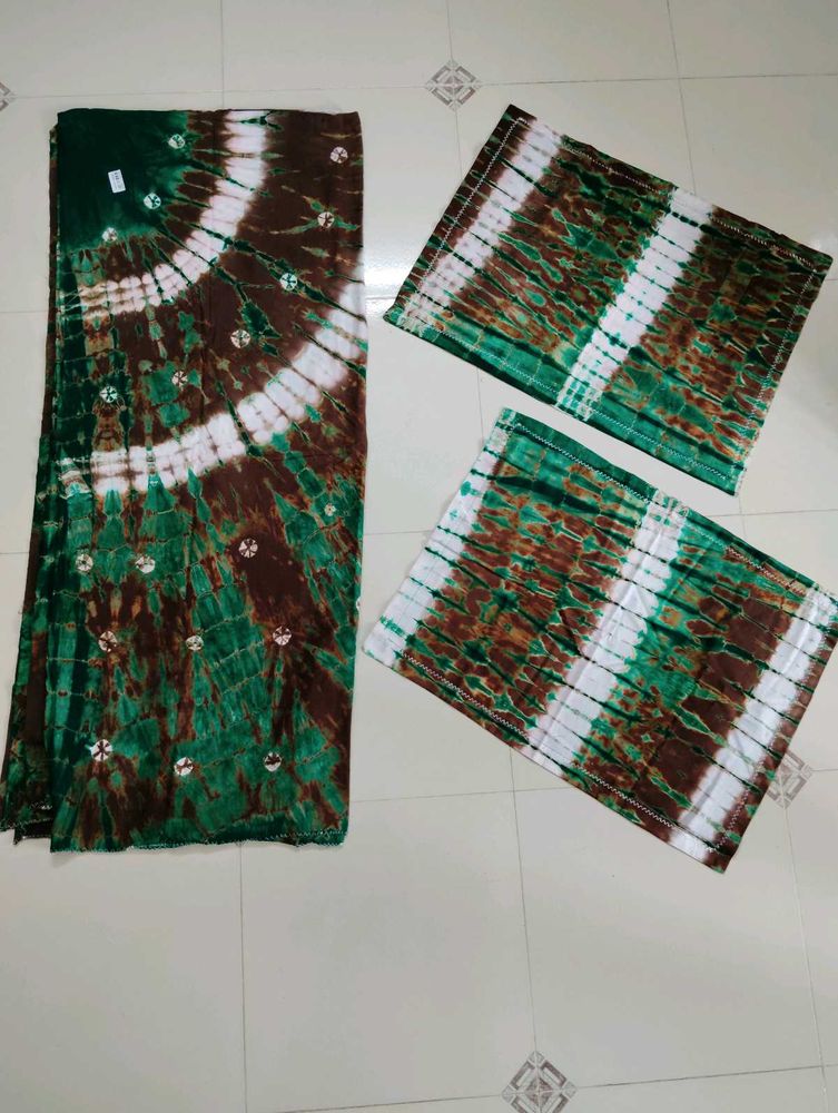 Bandhani Batik Double Bedsheet