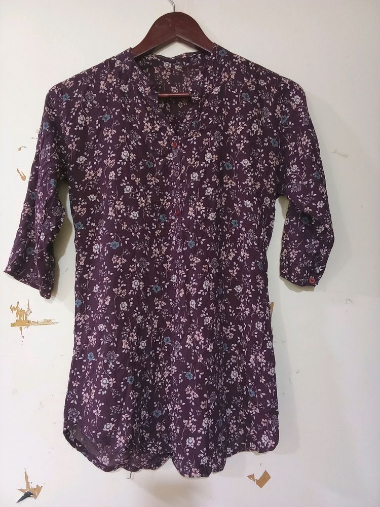 Floral Tunic With Belt