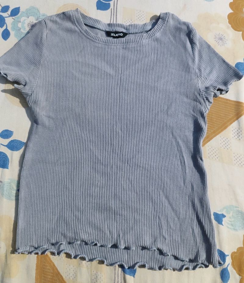 Zudio Grey Top For Women