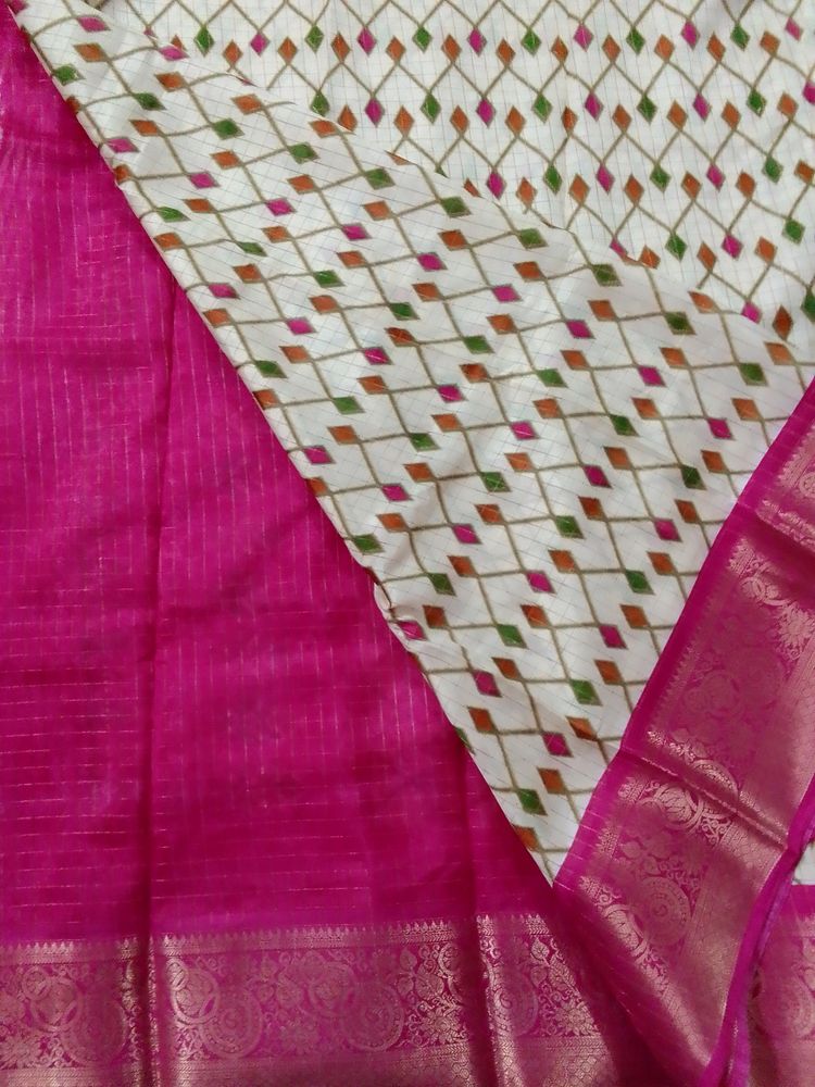 Price Fixed-New Fancy Design Pattu Saree