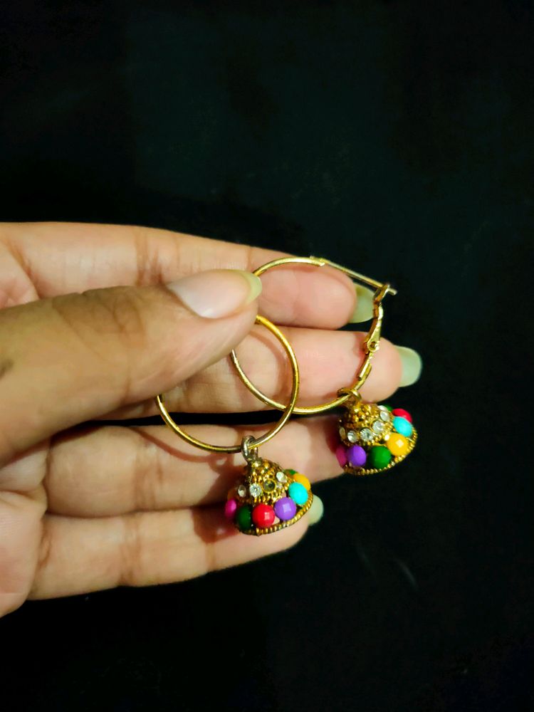 Party Wear Earrings For Girls (Hoops)