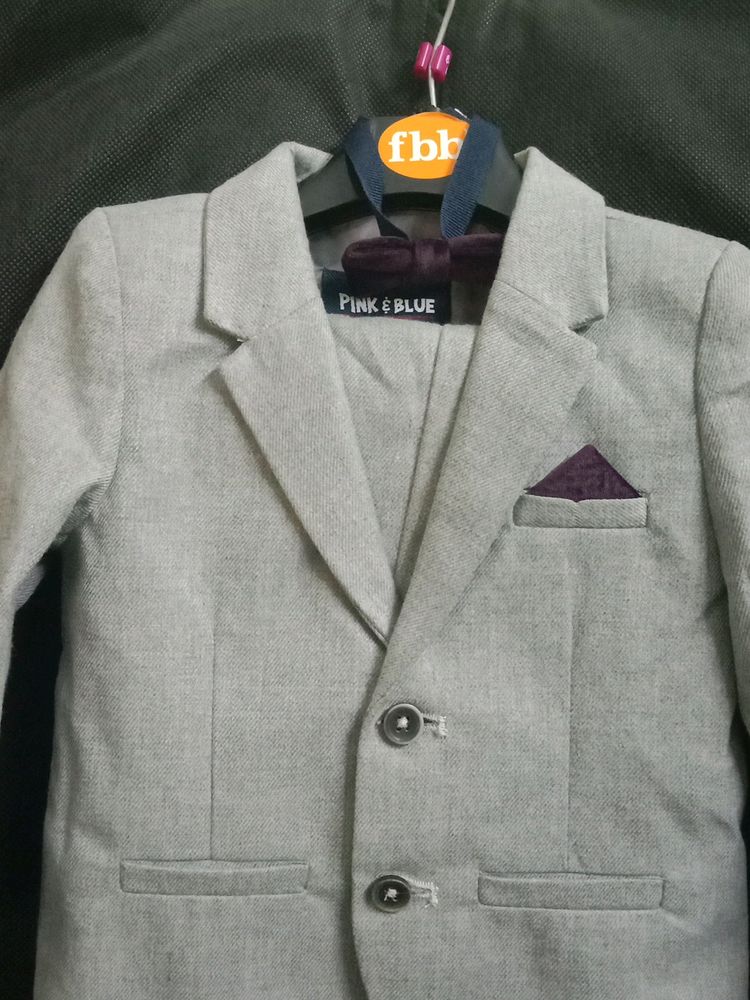 Grey Suit For Baby Boy 6 To 9 Months