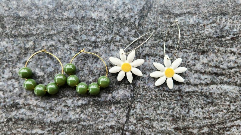 Handmade Earrings🤍💚