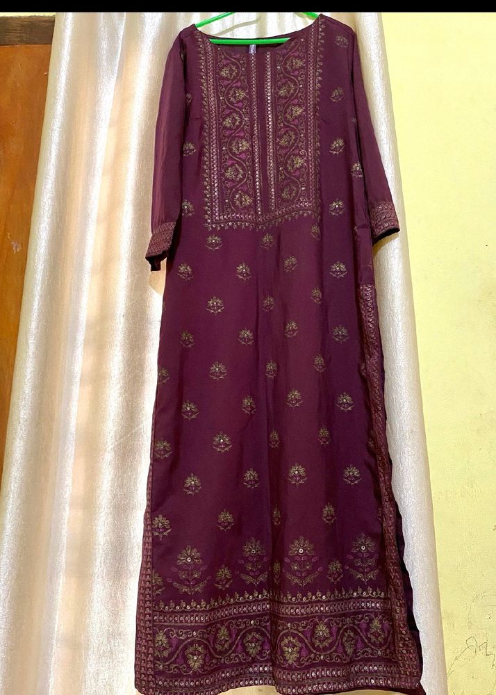 Sale💥💥Grapewine Colour Elegant Kurta✨️