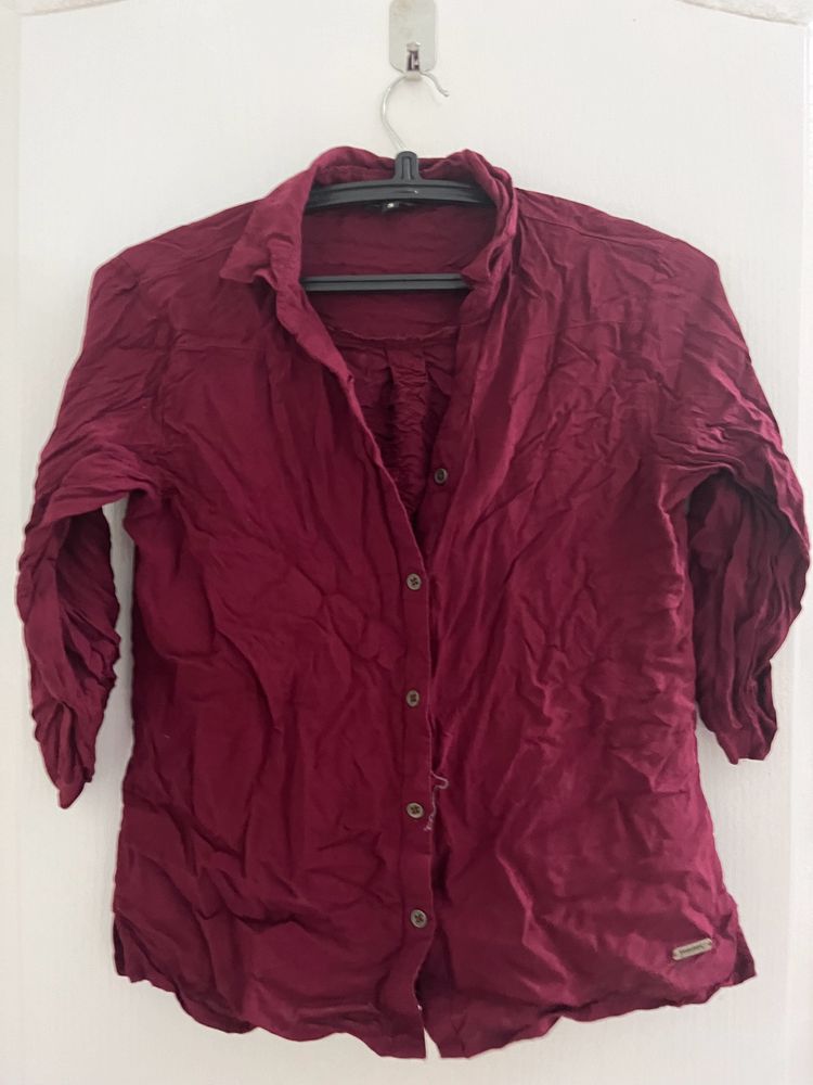 Maroon Roadster Shirt