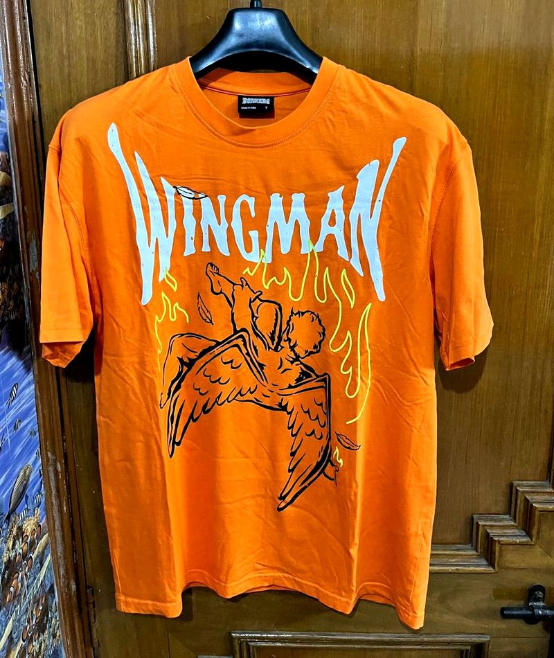 BONKERS CORNER WINGMAN ORANGE OVERSIZED TSHIRT