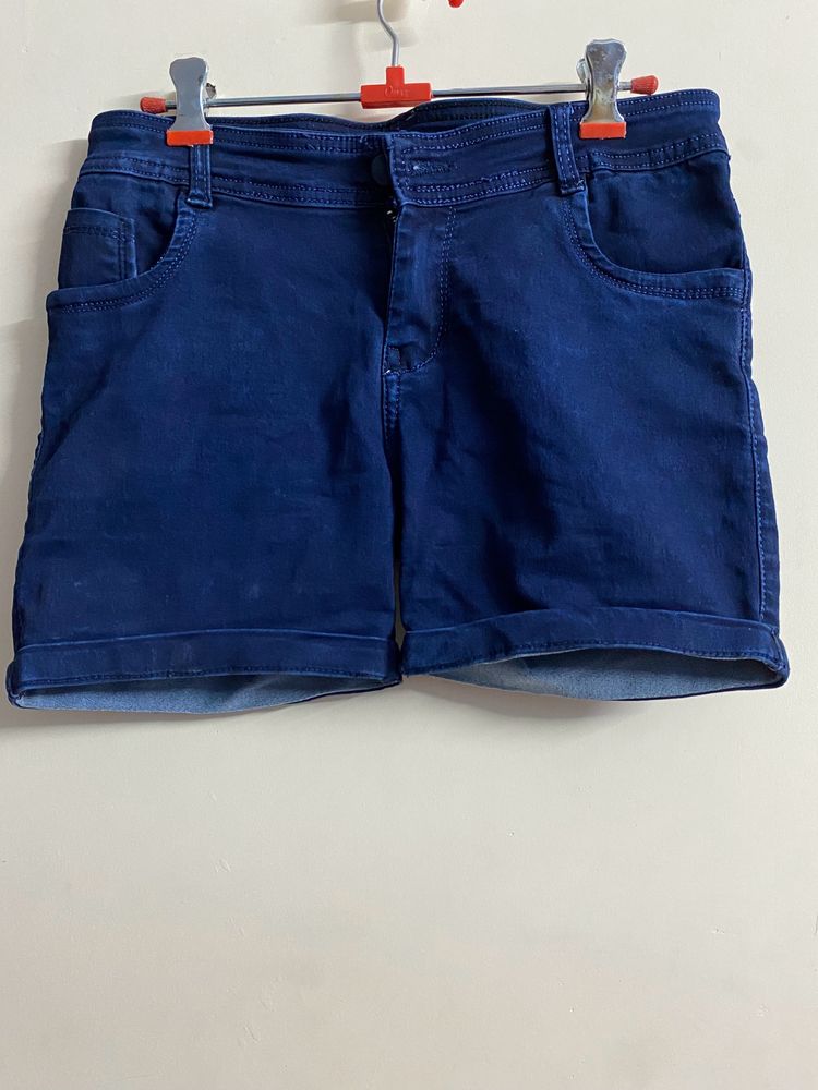 Navy Blue Denim Short Women’s