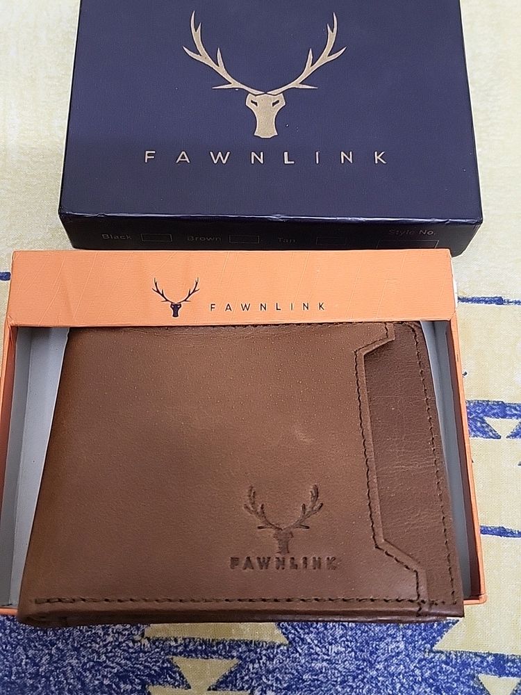 Gents Wallet New Genuine Leather Fawnlink