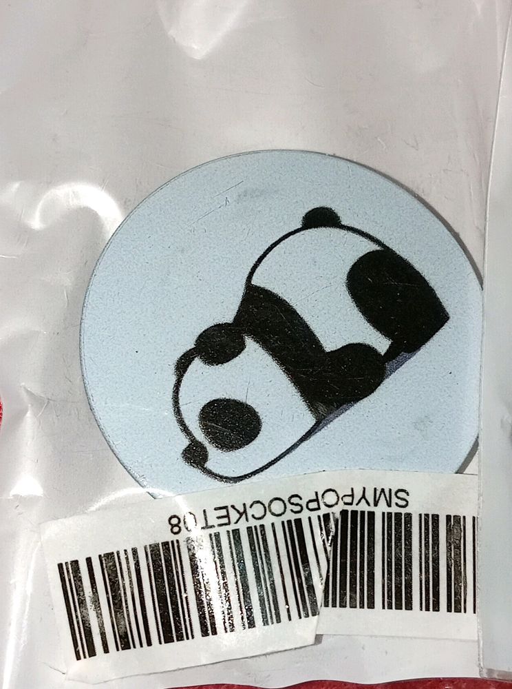 Cute Panda Mobile Stick Socket