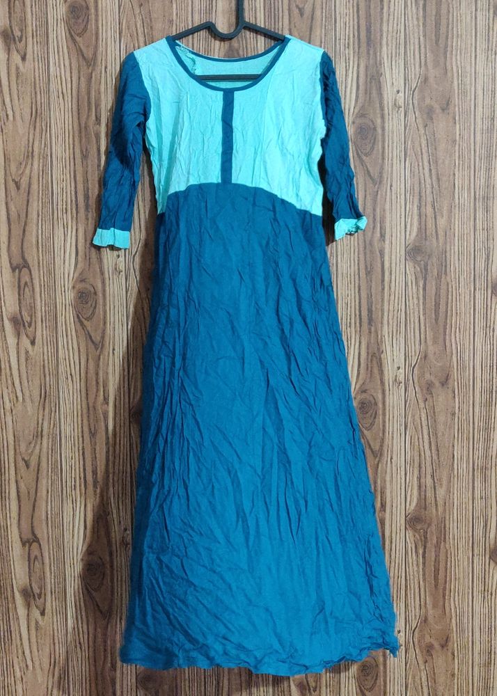 Sea Green Plain Kurta