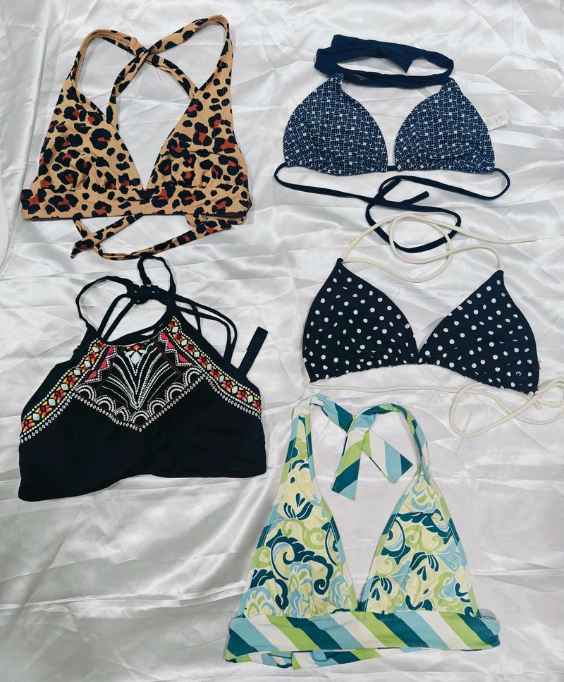 Combo Of 5 Halter Neck Bra